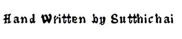 Hand Written by Sutthichai字体