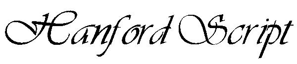 Hanford Script字体