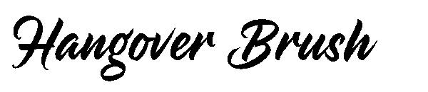 Hangover Brush字体