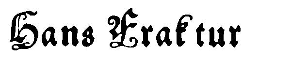 Hans Fraktur字体