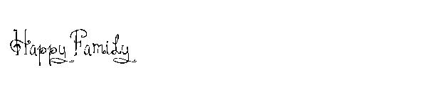 HAPPY FAMILY字体