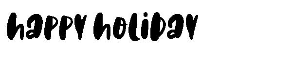 Happy Holiday字体