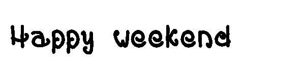 Happy weekend字体