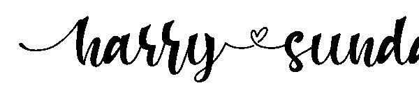 harry sunday字体
