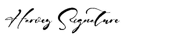 Harvey Signature字体