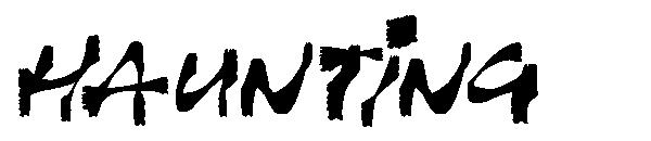 Haunting字体
