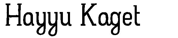 Hayyu Kaget字体
