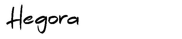 Hegora字体