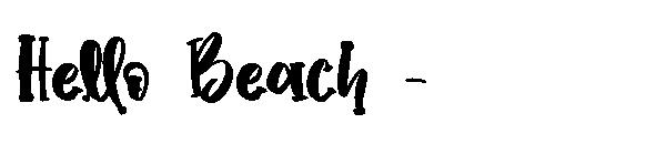 Hello Beach -字体