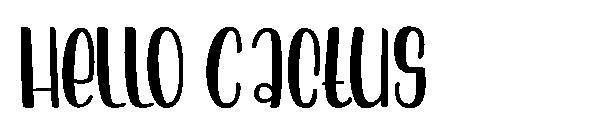 Hello Cactus字体