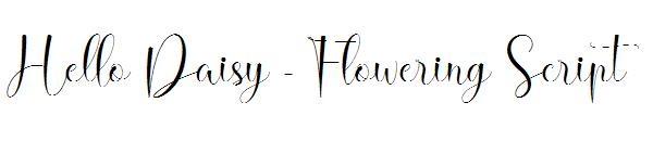 Hello Daisy - Flowering Script字体