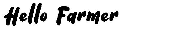 Hello Farmer字体