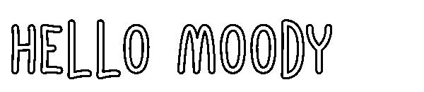Hello moody字体