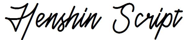 Henshin Script字体