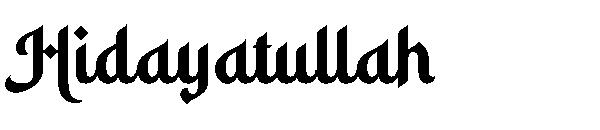 Hidayatullah字体