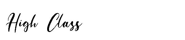 High Class字体