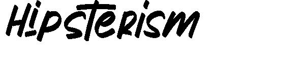 Hipsterism字体