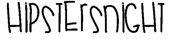 HipstersNight字体