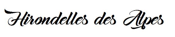 Hirondelles des Alpes字体