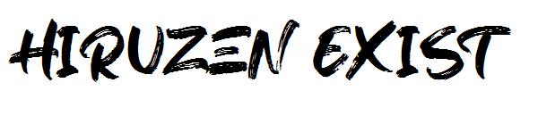Hiruzen Exist字体