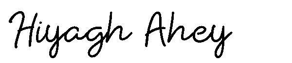 Hiyagh Ahey字体