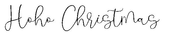 Hoho Christmas字体