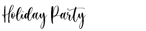 Holiday Party字体
