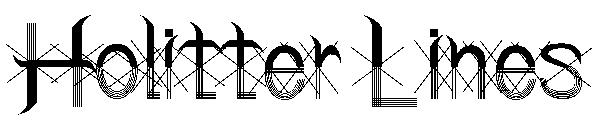 Holitter Lines字体