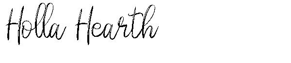 Holla Hearth字体
