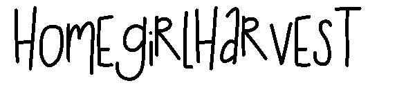 HomegirlHarvest字体