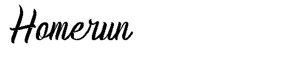 Homerun字体