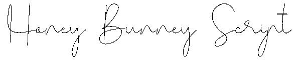 Honey Bunney Script字体
