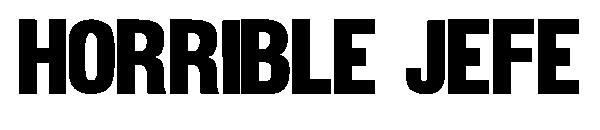Horrible Jefe字体