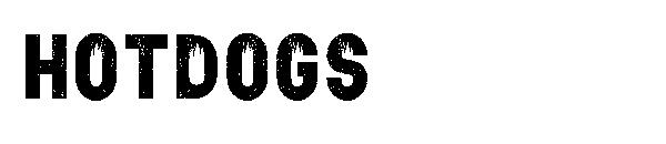 hotdogs字体