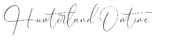 Hunterland Ontime字体