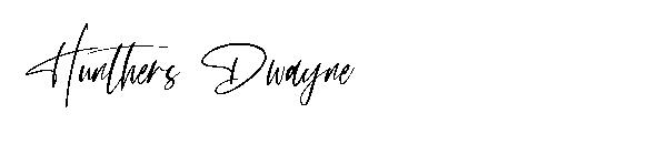 Hunthers Dwayne字体