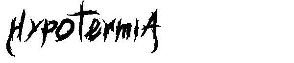 HypotermiA字体
