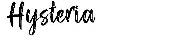 Hysteria字体