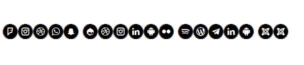 Icons Social Media 11字体