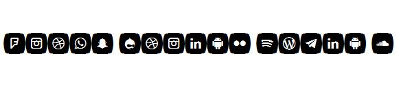 Icons Social Media 5字体