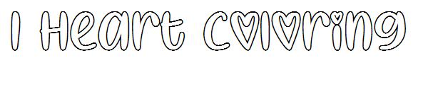 I Heart Coloring字体