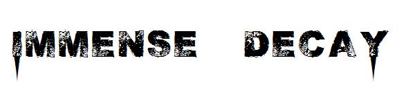 Immense decaY字体