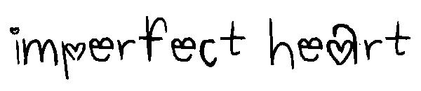 imperfect heart字体