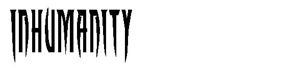 Inhumanity字体