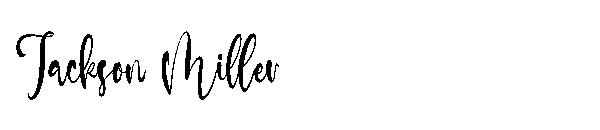 Jackson Miller字体