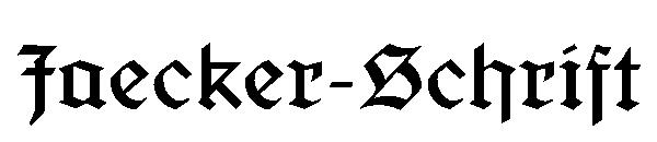 Jaecker-Schrift字体