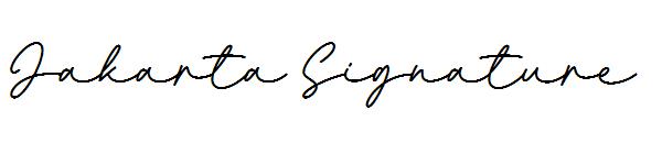 Jakarta Signature字体