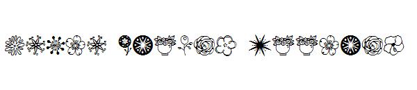 Janda Flower Doodles字体
