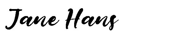 Jane Hans字体