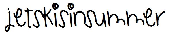 JetskisInSummer字体